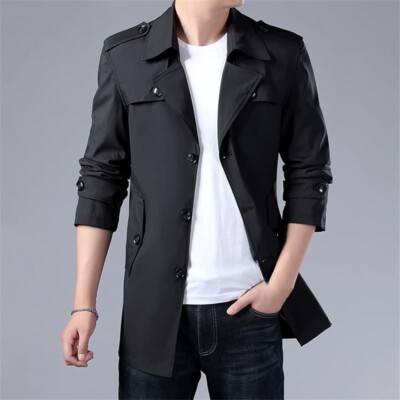 New Mens Jacket Size Medium, Color: Black 