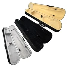 New Triangle Shape Yellow/Black/Silver Gray Color Violin Case for 4/4 Size