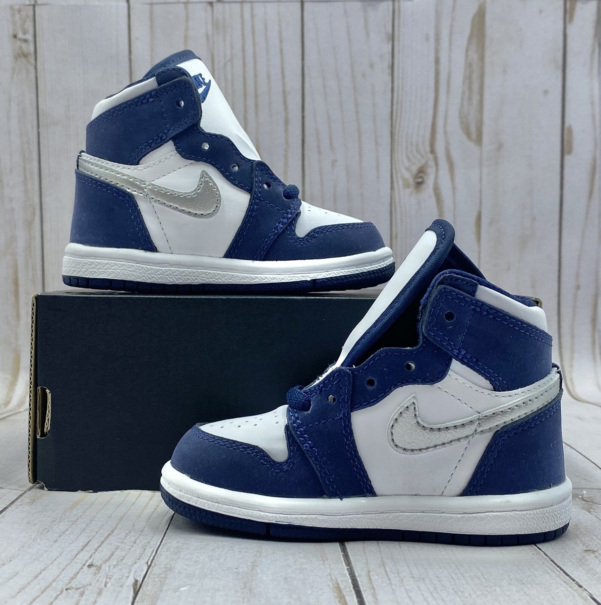 Nike Air Jordan Retro 1 High Co.JP TD Midnight Navy Size 5c