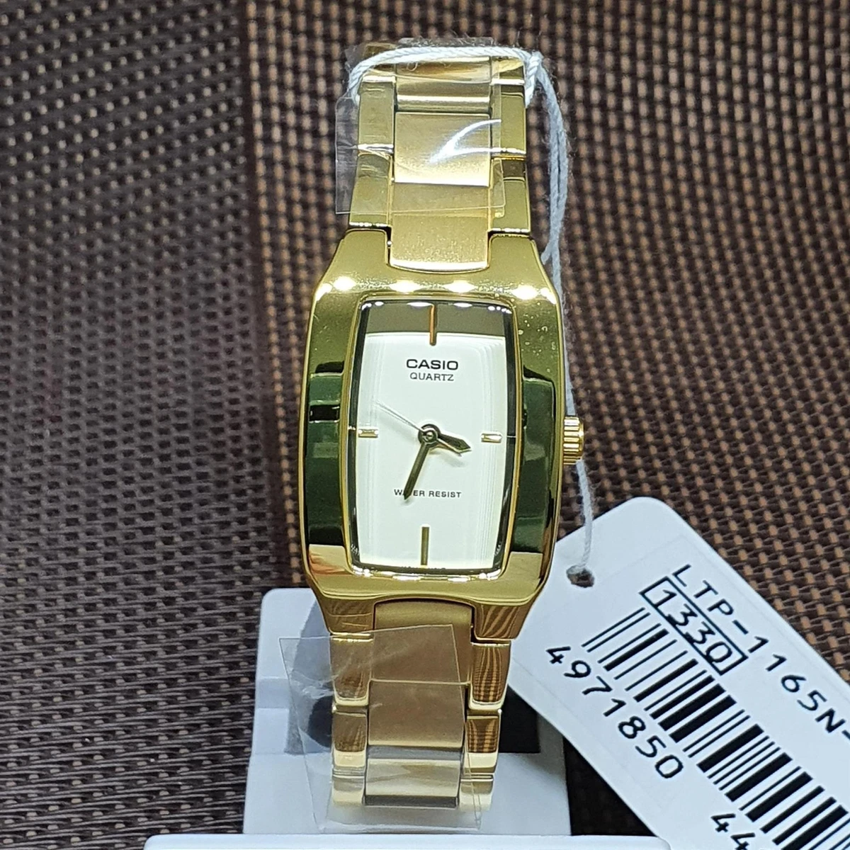 Casio LTP-1165N-9C Enticer Series Analog Gold Stainless Steel Dial 