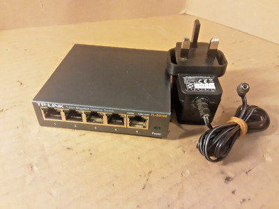 TP-LINK 5-PORT GIGABIT DESKTOP SWITCH TL-SG105 + PSU