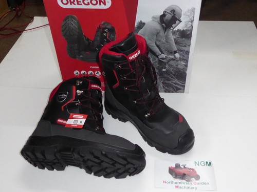 Nuevo Botas De Seguridad Motosierra Oregon cuero de Yukon Clase 1 (20M/S)  todos los tamaños | eBay