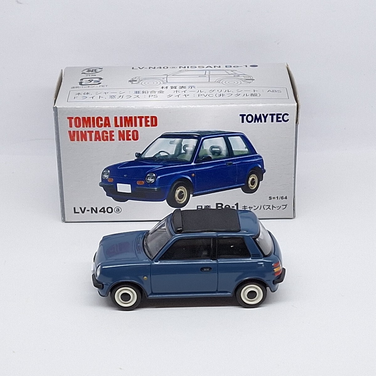 Tomica Limited Vintage LV-N40a NISSAN Be-1 1/64 Tomytec Tomy New