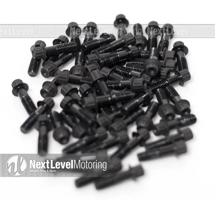 XXR KIT DE TUERCAS Y PERNOS REMACHABLES NEGROS PLANOS SE ADAPTA A XXR 521 969 (80 tuercas + 80 pernos) Foto 2 de 3