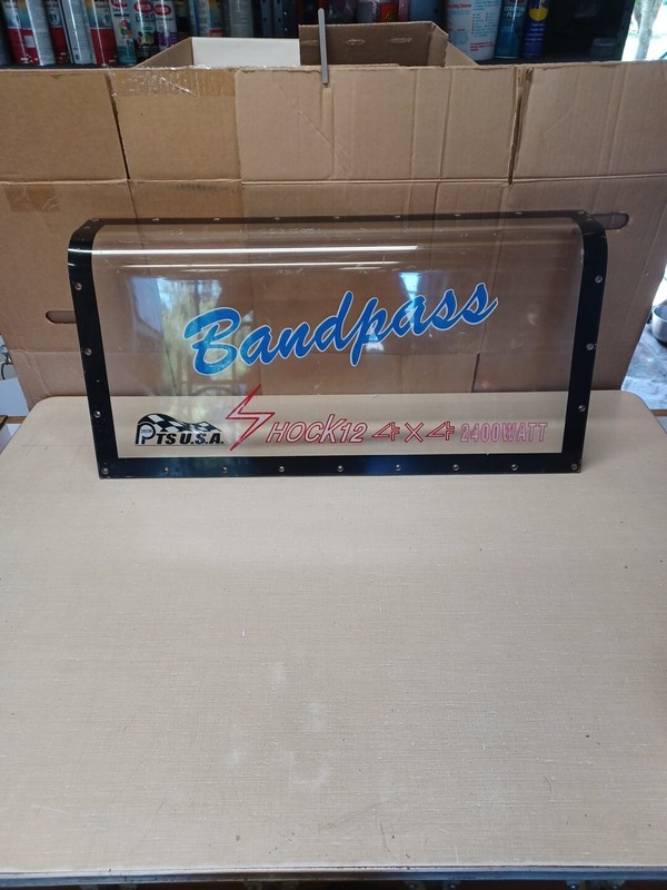 Bandpass Plexiglass Shock12 4x4 2400 Watt 1/4in Plexiglass Old School 