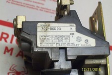ALLEN BRADLEY CONTACTOR STARTER 702-BOD93, 702-B0D93 WITH COIL 71A288