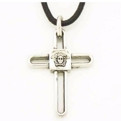 VERSACE #33 Cross Medusa Necklace | eBay