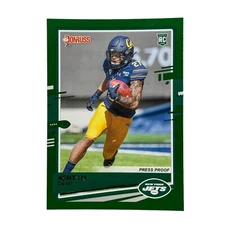 ASHTYN DAVIS 2020 PANINI DONRUSS ROOKIE GREEN PRESS PROOF RC SSP