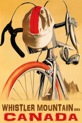 Whistler Mountain Bike Canada Cycling Bicycle Sport Vintage Poster Repro FREE SH