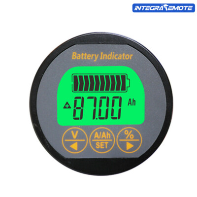 Battery Capacity Monitor tester DC 80V 50A 100A 350A SOC Ah Volt Amp Indicator