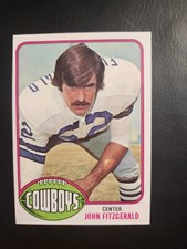 JOHN FITZGERALD  1976 TOPPS  #102 COWBOYS  CENTER