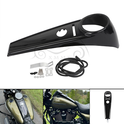 Black Dash Fuel Console Tank Cover For Harley Road King FLHR 2008