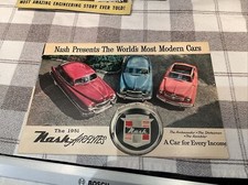 Vintage 1951 Nash Airflytes Brochure