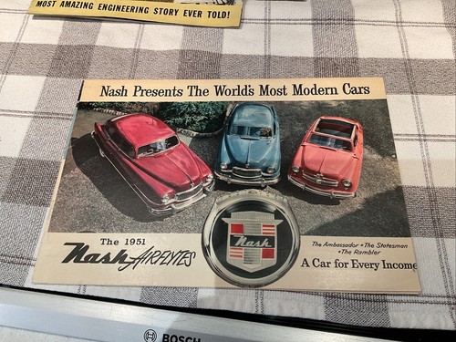 Vintage 1951 Nash Airflytes brochure