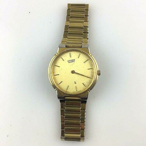 Watch Citizen Quartz Japan Laminate Gold Ref. 6020 not working | eBay