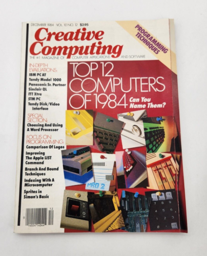 Vintage Creative Computing Magazine, grudzień 1984 Tom 10 Numer 12 - Zdjęcie 1 z 10