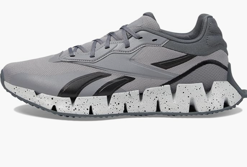 NWT Reebok Zig Dynamica 4 Unisex Shoes Pure Grey/Maroon/Chalk Size 11 Reebok Zig Dynamica 4 Pure Grey for Sale | Authenticity  main image 3