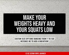 Home Gym Workout Banner - Motivational Fitness Wall Art