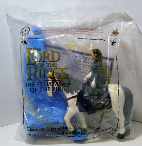 LORD OF THE RINGS FELLOWSHIP LOTR BURGER KING BK ARWEN SEALED 100% COMPLETE - Afbeelding 1 van 1