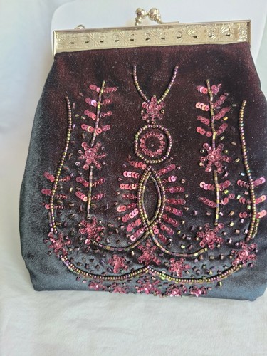 Victorian style handbag, Preston & York, new w/o tags, beading on front - Picture 4 of 6