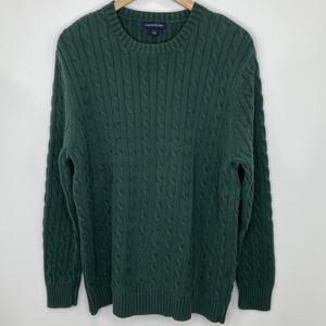 mens cotton cable knit jumper