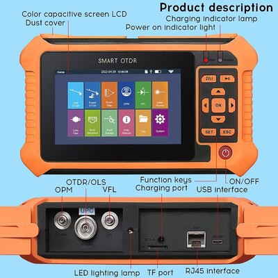 1625nm AUA562U UPC Port OTDR Optical Time Domain Reflectometer   Fiber Test #A6-