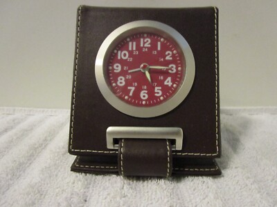 Wellgain Classic Analog Quartz Folding Travel Alarm Clock MS-508 works no batter