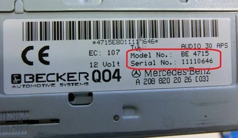 Radio Code Becker Renault Blaupunkt Mercedes Porsche Alpine Grundig Dacia Opel - Bild 4 von 4