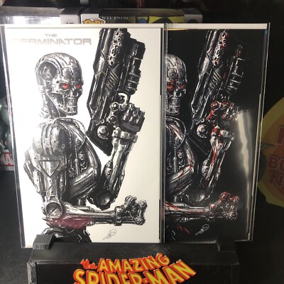 TERMINATOR #1 DESJARDINS NYCC WHITE TRADE & BLACK VIRGIN VARIANTS SET NM 500/300
