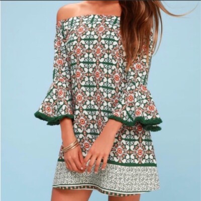 lulus green fringe dress Taffeta dress with fringes
