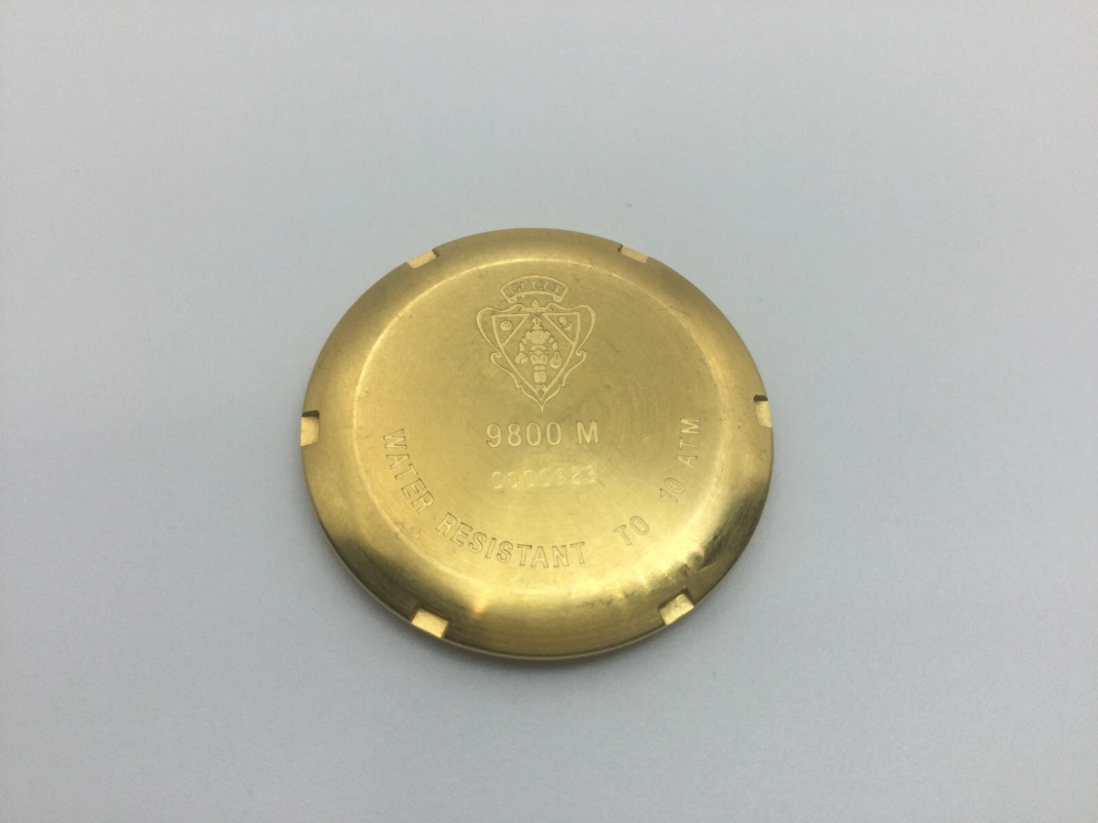 BOITIER DE MONTRE D'OCCASION GUCCI 9800M PLAQUÉ OR JAUNE