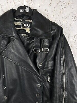 Vintage Dolce Gabbana Leather Zip Moto Style Archive Jacket Vintage Dolce Gabbana Leather Zip Moto Style Archive Jacket