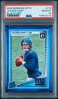 2025 Donruss Optic Jaxson Dart Blue Hyper Rated Rookie RC #273 PSA 10 Pop 1