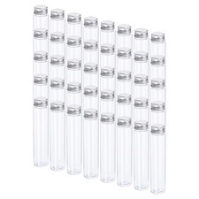 110ml Plastic Test Tubes with Screw Caps 155x33mm Tubes Aluminum Lid, 40Pcs