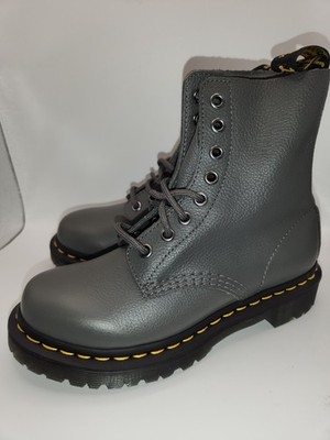 Doc martens 1460 pascal Gray leather lace up boot  size Women 5