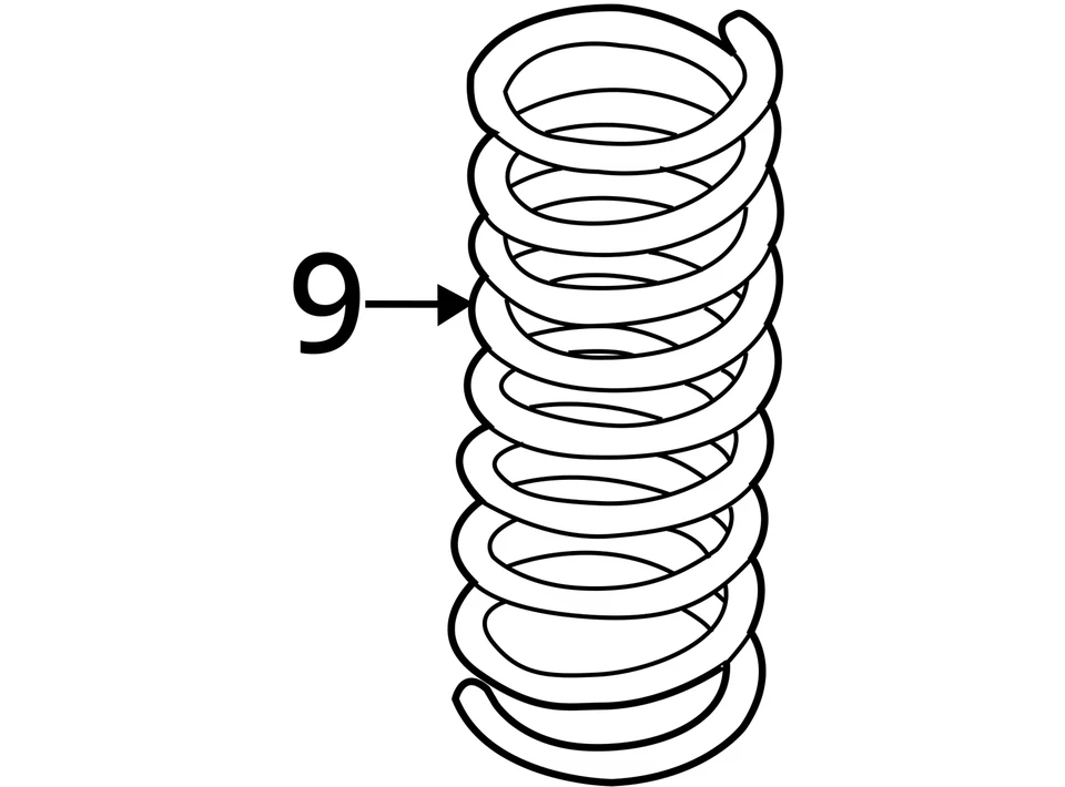 2013-2022 Ford Escape Driver Rear Coil Spring - Oem CNR5R - Image 3 of 3