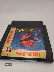 Shinobi NES Tengen Black Cartridge Authentic Tested Nintendo A14-569