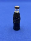 VINTAGE MINI 3” COCA COLA FULL MINIATURE BOTTLE  LIGHTER. Metal Top No Cracks.