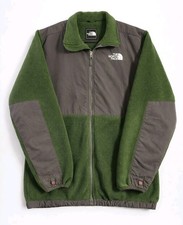 The North Face Polartec Fleece Jacket Green Gray Boys Youth XL Full Zip
