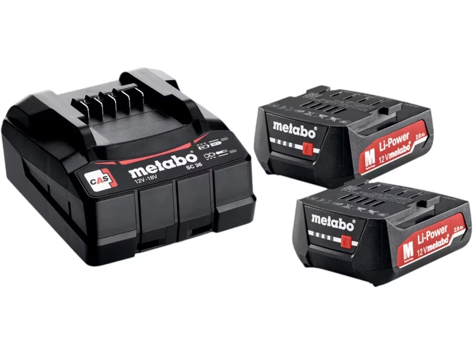 Metabo PowerMaxx SB 12 Akku-Schlagbohrer 2x 2.0 Ah LiHD Akku metaBOX 118 - Bild 2 von 4