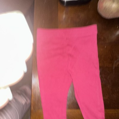IN EXTENSO Pink Leggings 68 cm Cotton Unisex Baby Knit Elastic Waist Solid