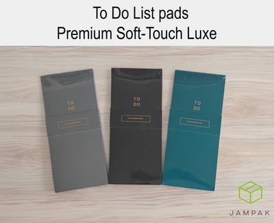 To Do Liste Notizblock magnetisch | 80 cremefarbene Seiten DL-Stil Soft Touch Notizbuch