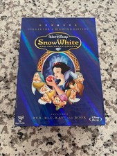 Snow White The Seven Dwarfs Blu-ray DVD Collector's Diamond Edition w/Book