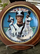 KEN GRIFFEY JR SIGNED AUTO VTG SEATTLE  LIMITED EDITION PLATE Bradford