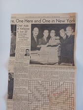 1951 Senator Estes Kefauver Crime Committee Knoxville News-Sentinel Newspaper