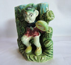 Old Corner Vase Planter Elf Baseball Mitt Marked JAPAN Very Nice — photo 2
