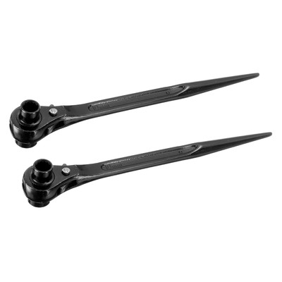 10x12mm Hexagon Scaffold Podger Ratchet Spanner Ratcheting Socket Wrench 2pcs
