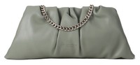 Seidenfelt Manufaktur Auri Clutch Clutch UmhäNgetasche Tasche Smoke Green Khaki