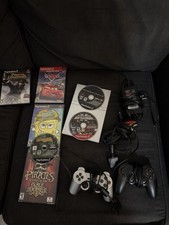 Sony PlayStation 2 PS2 Console Bundle Black DVD NTSC-U/C Controllers Games