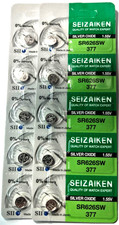 377 SEIKO/SEIZAIKEN 10 PACK SILVER OX. 1.55V SR626SW GREAT EXP 2032 FREE SHIP